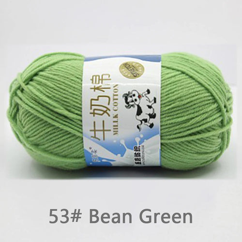 50Gram/Set Milk Cotton Yarn Crochet Line High-quality 5 Strand Milk