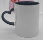 DIY Customized 350ML 12oz Ceramic Mug Heart Handle Type Personalized