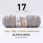 500g High-Quality Alpaca Wool Yarn 245 Thick Wool Yarn Casual Knitting
