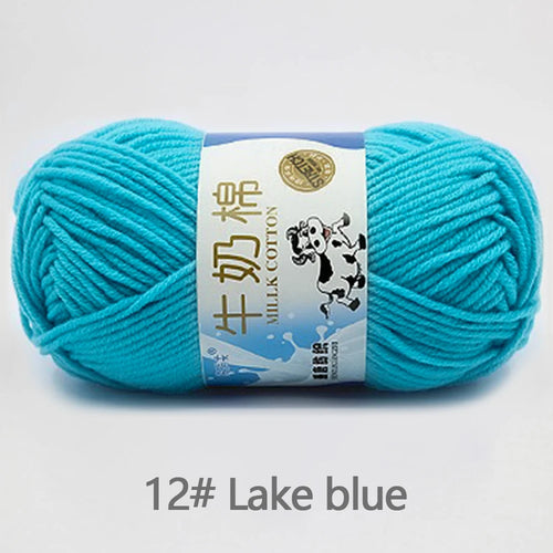 50Gram/Set Milk Cotton Yarn Crochet Line High-quality 5 Strand Milk