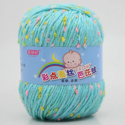 High Quality Worsted Wool Thread Colorful Eco-dyed Needlework Baby
