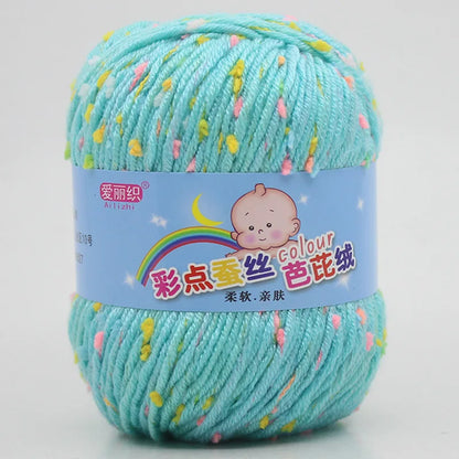 High Quality Worsted Wool Thread Colorful Eco-dyed Needlework Baby