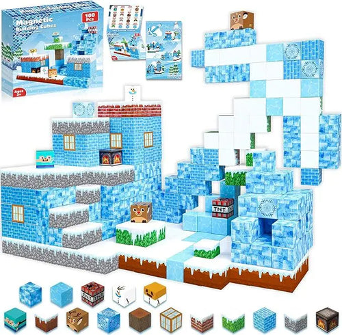 Magnetic Building Blocks Mine World Magnet Cube for Stacking
