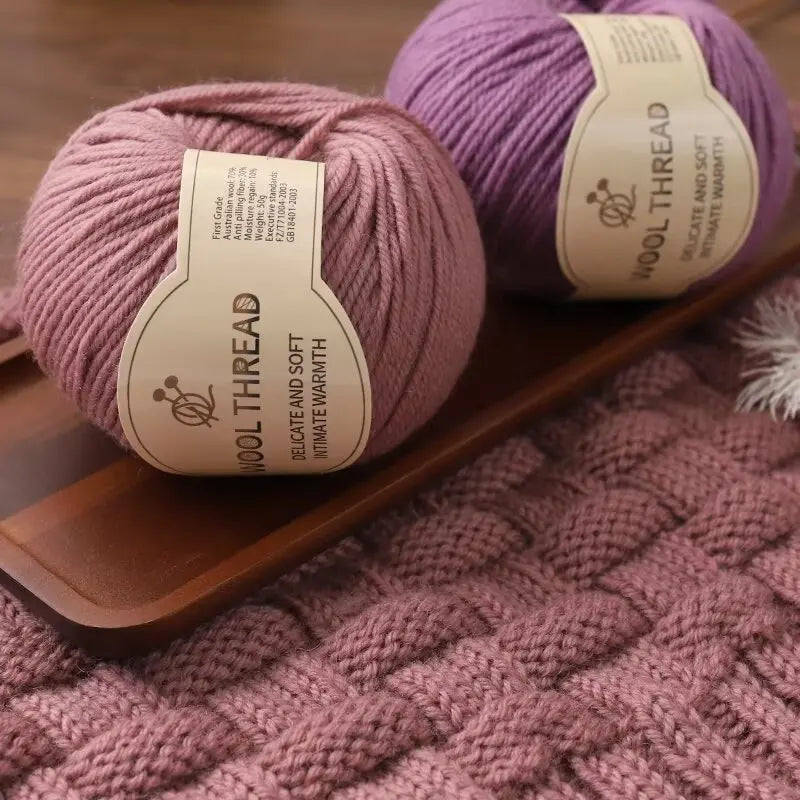500g 290 Medium Coarse Combed Alpaca Wool Yarn, Autumn and Winter Warm