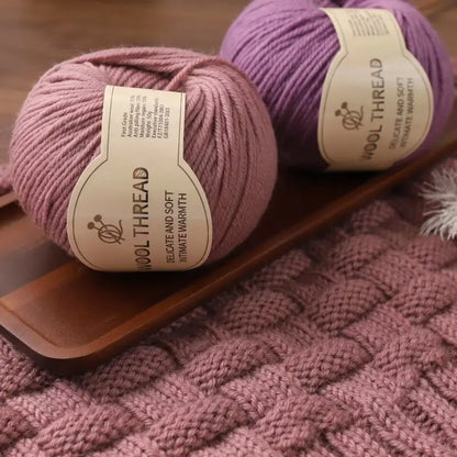 500g 290 Medium Coarse Combed Alpaca Wool Yarn, Autumn and Winter Warm