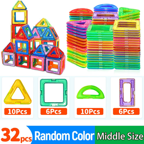 Magnetic Building Blocks DIY Magnets Toys medium size STEM Toys