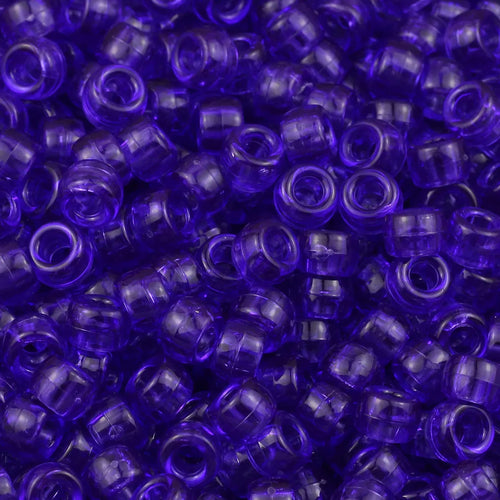 100/200/400pcs 6x9mm Solid Color Large Hole Pony Beads DIY Jewelry
