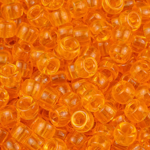 100/200/400pcs 6x9mm Solid Color Large Hole Pony Beads DIY Jewelry