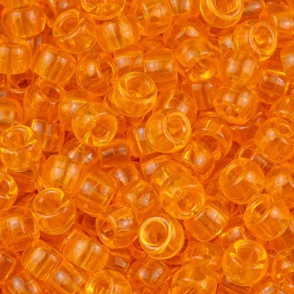 100/200/400pcs 6x9mm Solid Color Large Hole Pony Beads DIY Jewelry