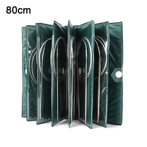 New 11PCS Stainless Steel Circular Knitting Needles Crochet Hook Set