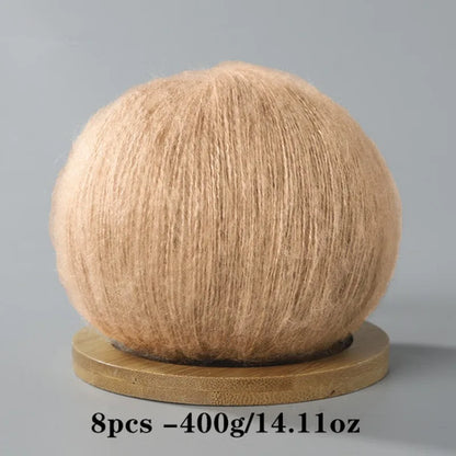 8pcs 400g Mohair Yarn For Crocheting And Knitting DIY Pet Toys  DIY