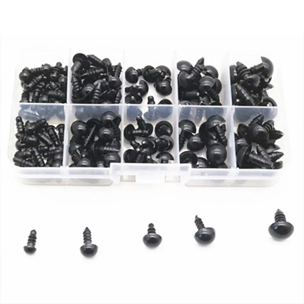 150pcs DIY Doll Safety Eyes Multiple Sizes DIY Craft Stuffed Animals