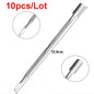 Double-ended Stainless Steel Cuticle Pusher Dead Skin Push Remover For