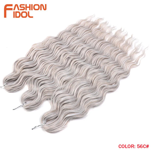 Anna Hair Synthetic Loose Deep Wave Braiding Hair Extensions 24 Inch
