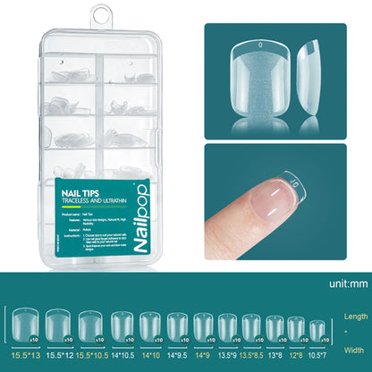 Nailpop Soft Gel Tips for Nails Acrylic Material Medium Almond/Coffin