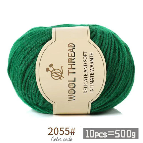 500g 290 Medium Coarse Combed Alpaca Wool Yarn, Autumn and Winter Warm