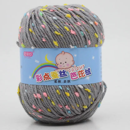 High Quality Worsted Wool Thread Colorful Eco-dyed Needlework Baby