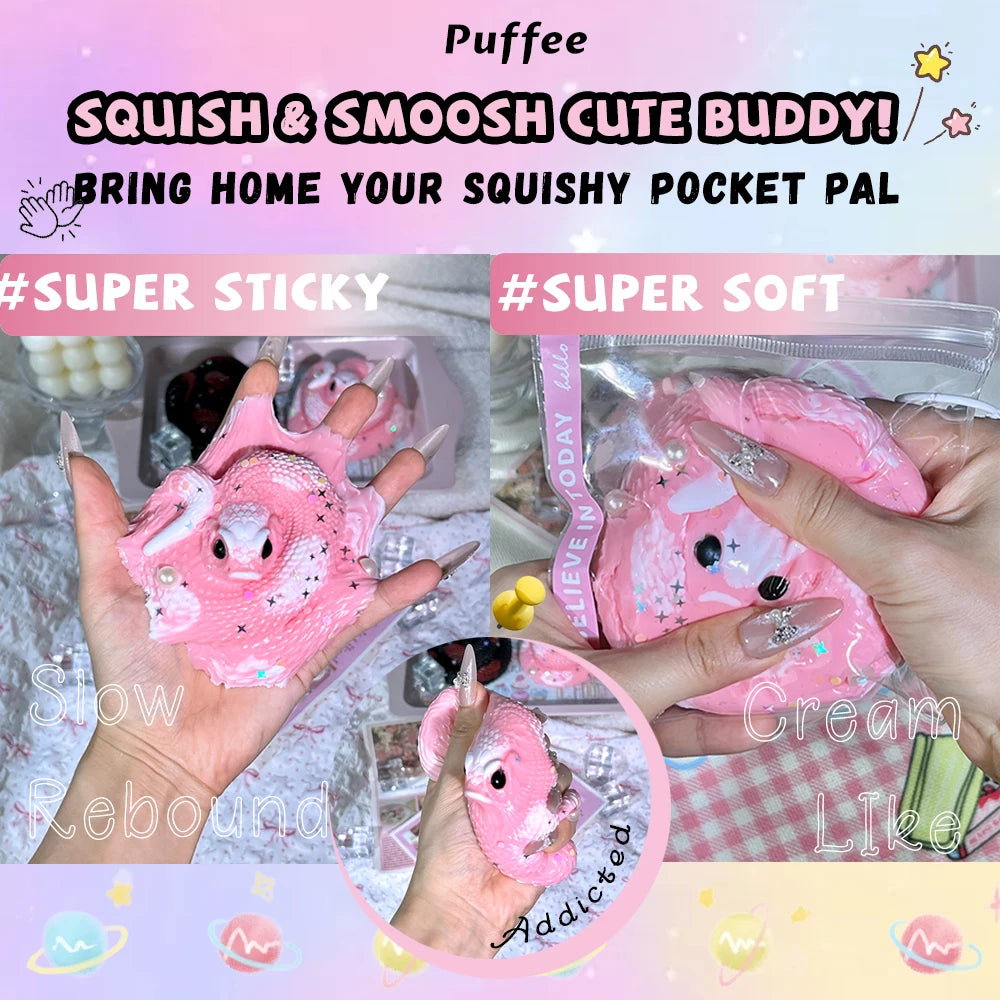 Hognose Design Food-grade Silicone Squishy Toy, Handmade Taba Squishy,