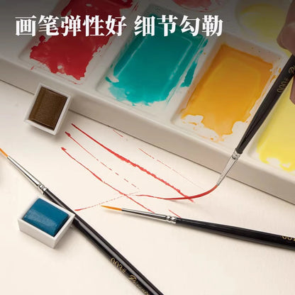 1/2/3/5pcs Rigger Artist Paint Brush Extra Long Fine Point Liner Tip