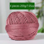 1PC Premium Mercerized Silk Lace Yarn Bundle-Soft, Durable, Vibrant