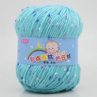 High Quality Worsted Wool Thread Colorful Eco-dyed Needlework Baby