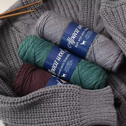 500g alpaca wool yarn, coarse yarn, hand woven to make warm and