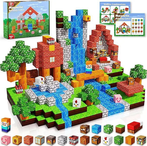 Magnetic Building Blocks Mine World Magnet Cube for Stacking