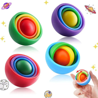 3D Rotation Ball Fidget Gyro Sensory Toys Hand Fidget Spinner