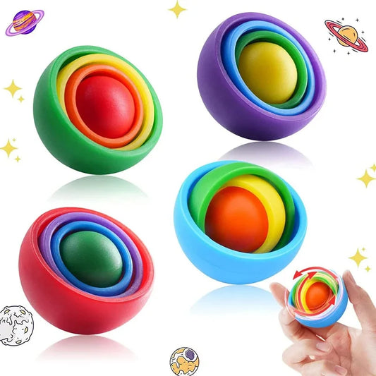 3D Rotation Ball Fidget Gyro Sensory Toys Hand Fidget Spinner