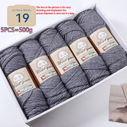 500g 1 Large Bag of Alpaca Wool Chunky Knitting Yarn, Handmade