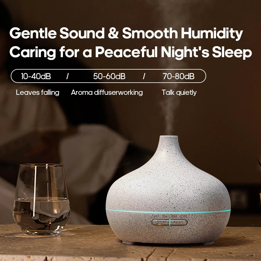 Wood Grain Aromatherapy Diffuser USB Humidifier Desktop Air Purifier