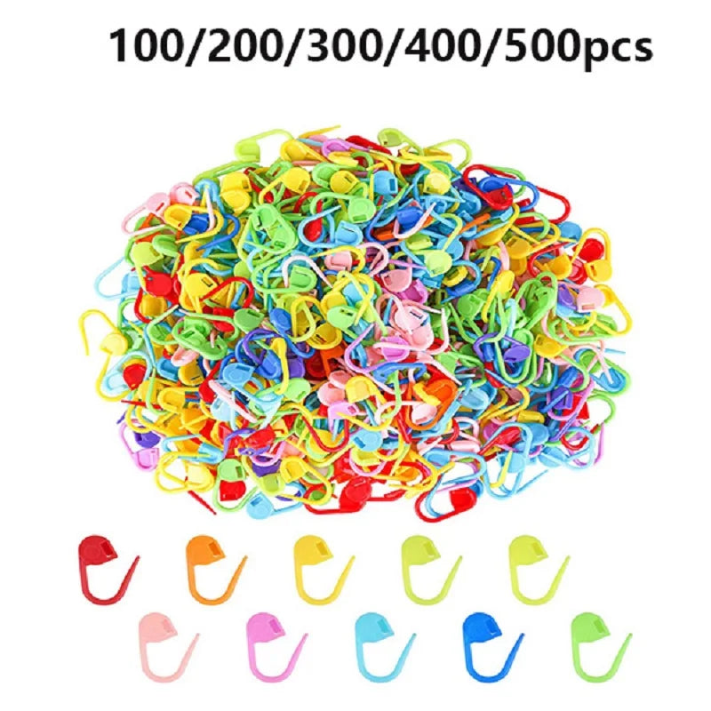 Crochet Knitting Craft Sewing Needle Tool Plastic Locking Stitch Markers