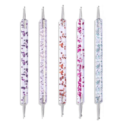 5/20Pcs Nail Art Brush Design Tip Painting Drawing Carving Dotting Pen
