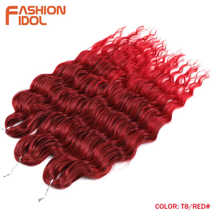 Anna Hair Synthetic Loose Deep Wave Braiding Hair Extensions 24 Inch