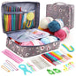 FELE 59Pcs/Set Portable Crochet Knitting Set DIY Beginner Crochet Hook