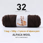 500g High-Quality Alpaca Wool Yarn 245 Thick Wool Yarn Casual Knitting