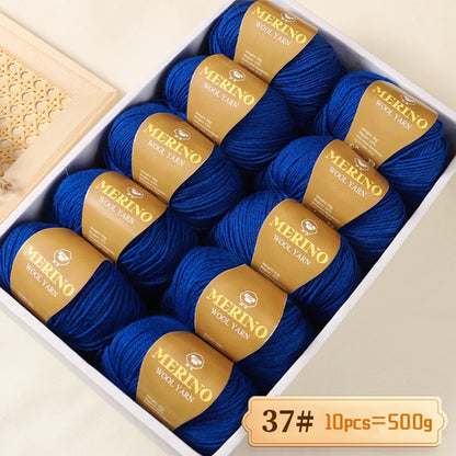 500g of High-Quality 212 Medium-Fine Alpaca Wool Yarn 10 pack