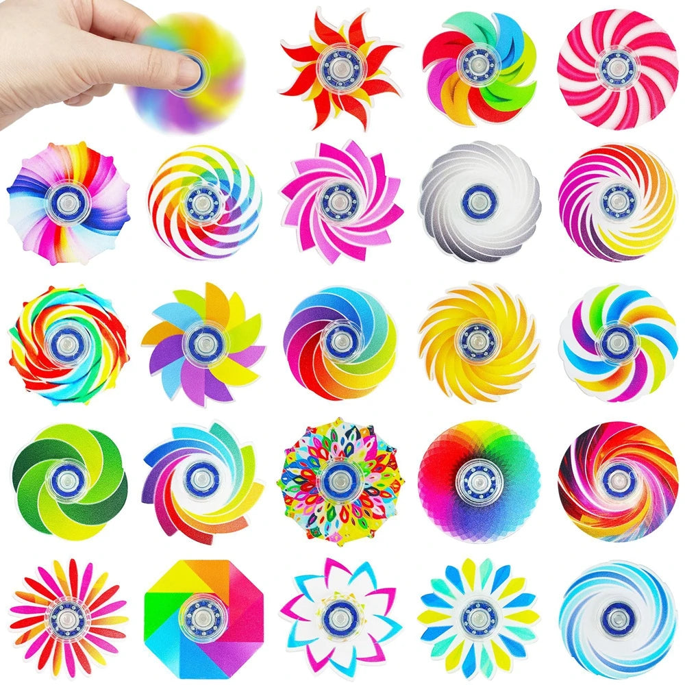 24PCS Mini Fidget Spinners Anxiety Stress Relief Sensory Toys for ADHD