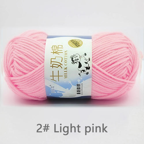 50Gram/Set Milk Cotton Yarn Crochet Line High-quality 5 Strand Milk