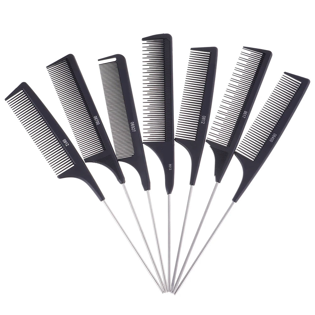 Professional Anti Static Pointed Tail Hair Styling Comb Hair Dye Brush