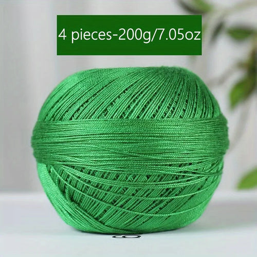 1PC Premium Mercerized Silk Lace Yarn Bundle-Soft, Durable, Vibrant