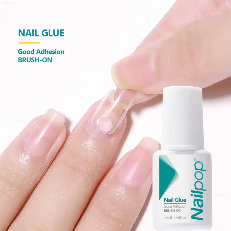 Nailpop 30/20/10pcs 7ml Nail Glue Strong Adhesive Fast Dry Fake Nail