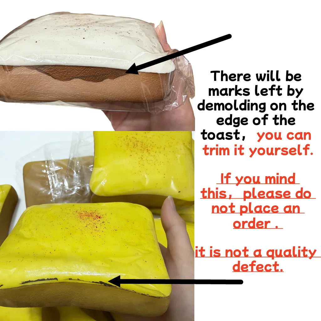 Squishy Simulated Toast Bread Squeeze Toy Slow Rising Stress Relief