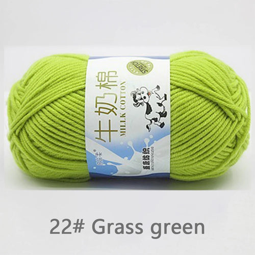 50Gram/Set Milk Cotton Yarn Crochet Line High-quality 5 Strand Milk