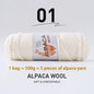 500g High-Quality Alpaca Wool Yarn 245 Thick Wool Yarn Casual Knitting