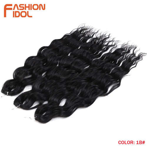Anna Hair Synthetic Loose Deep Wave Braiding Hair Extensions 24 Inch