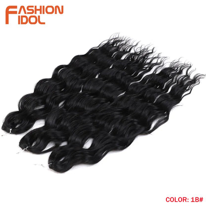 Anna Hair Synthetic Loose Deep Wave Braiding Hair Extensions 24 Inch