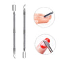 Double-ended Stainless Steel Cuticle Pusher Dead Skin Push Remover For