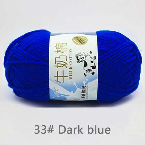 50Gram/Set Milk Cotton Yarn Crochet Line High-quality 5 Strand Milk
