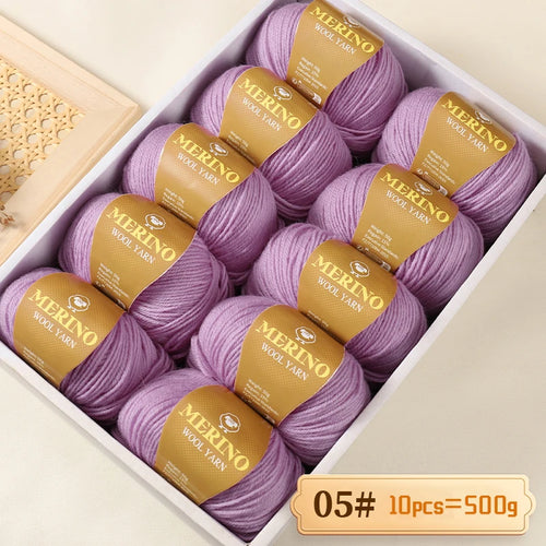 500g of High-Quality 212 Medium-Fine Alpaca Wool Yarn 10 pack